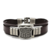 Trendy American Route 66 Printed Pattern Bracelet